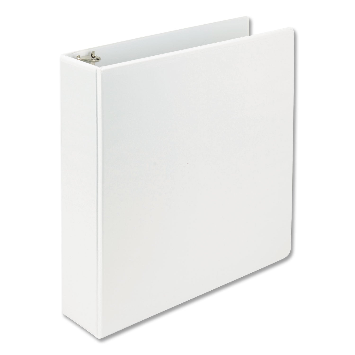 Samsill Earth's Choice Plant-based Durable View Binder, 2" D-Ring, Letter Size, 475 Sheet Capacity, 2 Pockets, White, Archival-safe, Clear Overlay, Acid-free, PVC-free, Customizable Spine/Cover, 1 Each