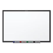 Quartet Classic Total Erase Whiteboard, 48" x 36", White Melamine Surface, Black Aluminum Frame, Horizontal/Vertical Mount, Includes Marker Tray, Dry Erase Marker, and Mounting Hardware, 1 Each
