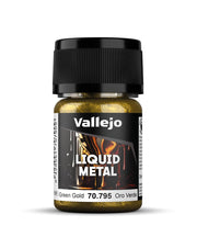 Vallejo - Liquid Metal | Green Gold 35 ml. (1.18 fl.oz.)