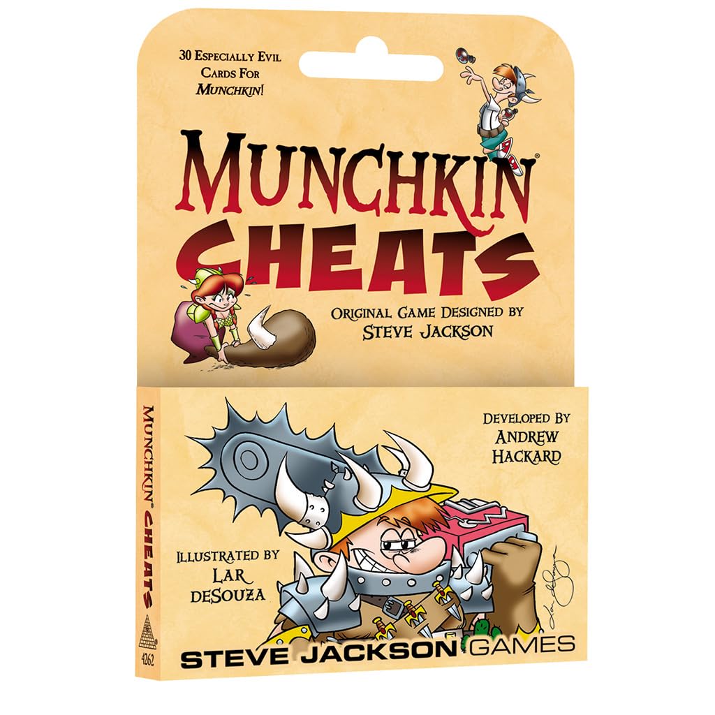 Steve Jackson Games Munchkin Cheats Card Game (Mini-Expansion) | 30 Cards | Card Game for Adults, Kids, & Family | Fantasy Adventure Roleplaying Game | Ages 10+ | 3-6 Players | Avg Play Time 120 Min
