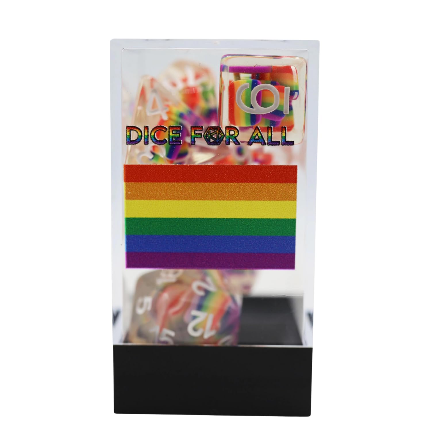 Rainbow Flag RPG Dice Set