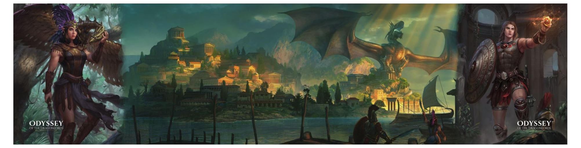 D&D 5E: Odyssey of the Dragonlords: GM Screen and Map