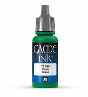 Vallejo - Game Color Ink | Green 18 ml. (0.60 fl.oz.) | Generate Shading and Wash Effects | Satin Finish