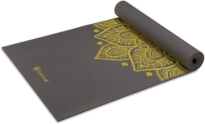 Premium 6mm Print Extra Thick Non Slip Exercise & Fitness Mat for All Types of Yoga, Pilates & Floor Workouts (68"L x 24"W x 6mm Thick) - Celestial Blue