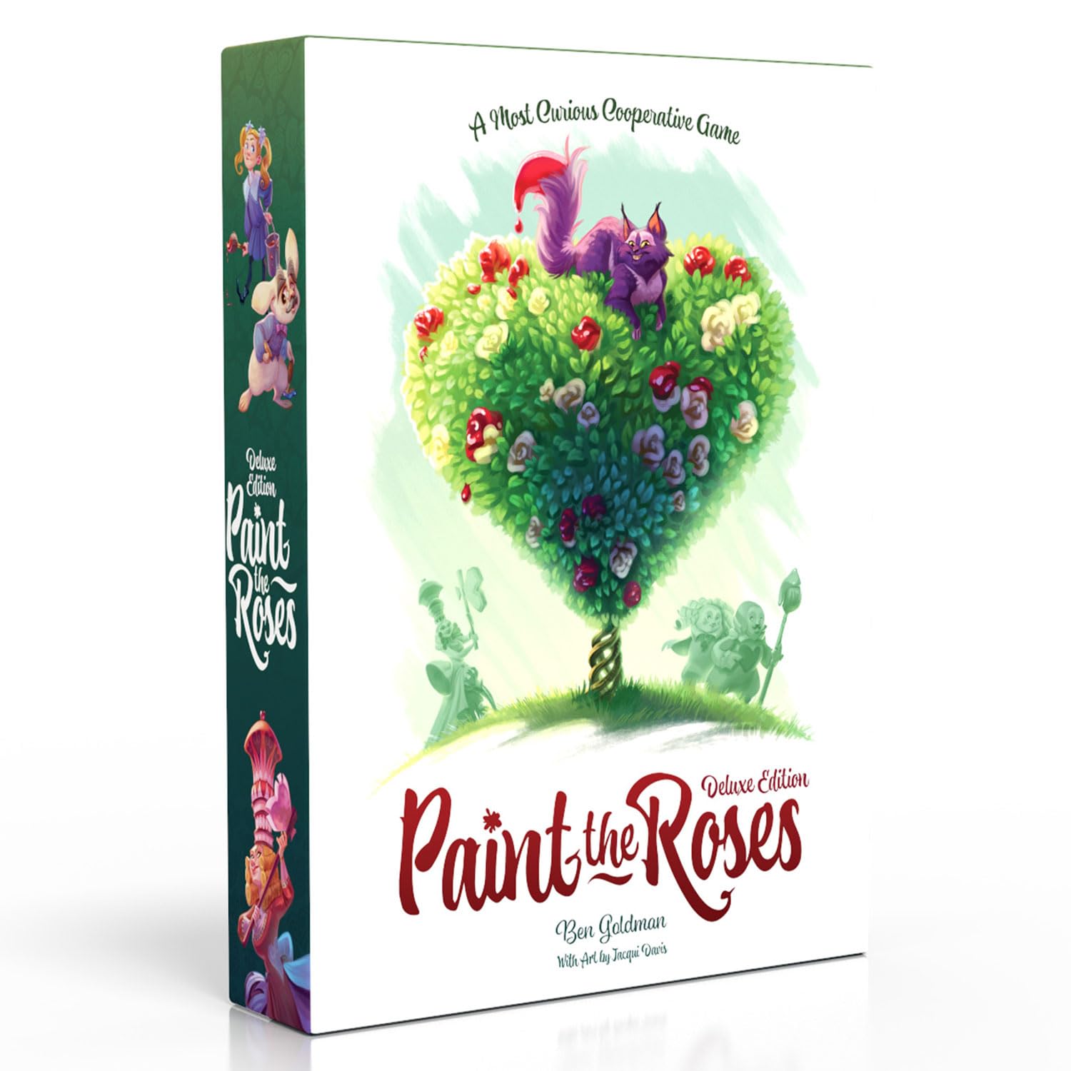 Northstar Game Studio Paint The Roses Deluxe Board Game | Cooperative Strategy Game for Adults, Teens and Families | Alice in Wonderland Strategy Puzzle | Includes Escape The Castle | 2-5 Players
