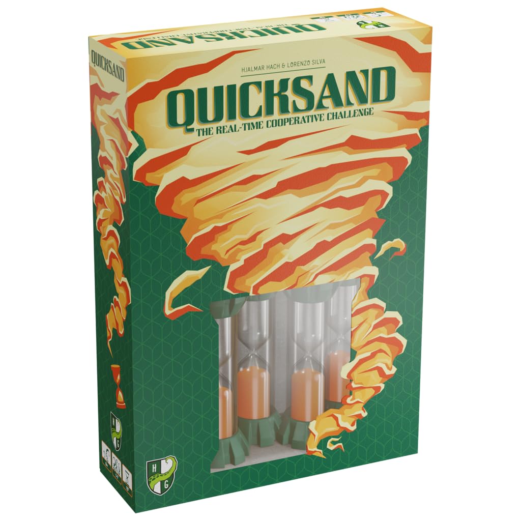 Quicksand - Real Time Cooperative Board Game, Time Management, Deactivate Traps to Keep The Sand Timer Going, Ages 8+. 1-7 Players