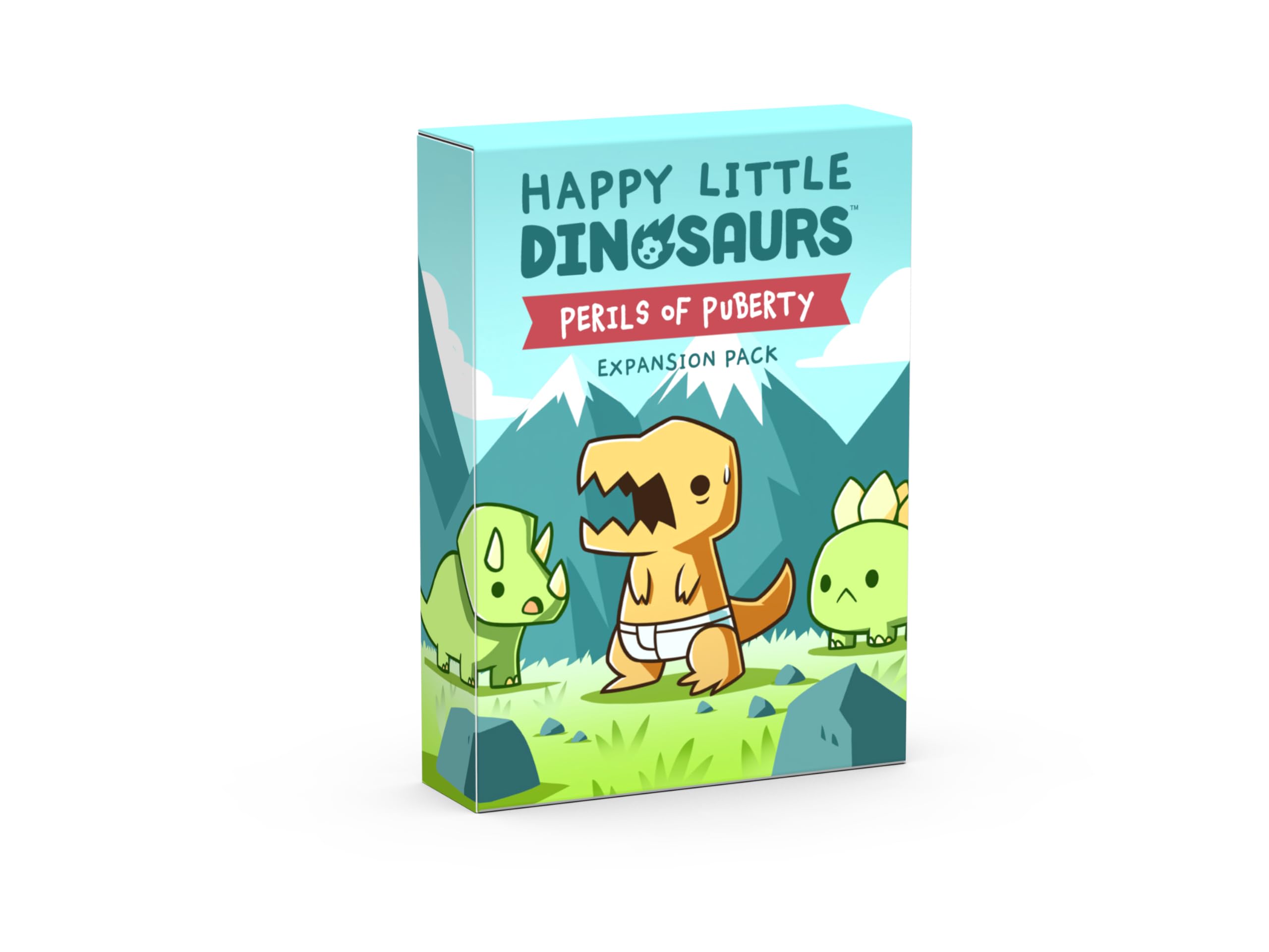 Unstable Games: Happy Little Dinosaurs Perils of Puberty Expansion Card Game - Great for Family Game Night