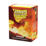 Dragon Shield | Matte Dual Standard Size Card Sleeves | 100 CT - Smooth & Tough Premium TCG Sleeves - Compatible with Pokemon, Flesh & Blood, One Piece & Magic The Gathering | Ember