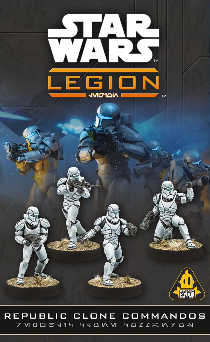 Asmodee Star Wars: Legion Republic Clone Commandos - Elite Galactic Republic Unit, Tabletop Miniatures Game, Strategy Game for Kids and Adults, Ages 14+, 2 Players, 90 Min Playtime