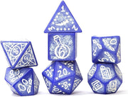 RPG Dice Set (7): Illusory Stone - Purple Agate