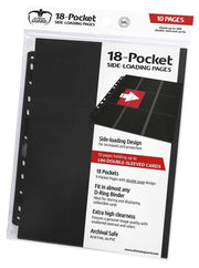 18-Pocket Side-Loading Supreme Pages Standard Size Black (10)