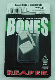 Reaper Bones Large Crate + Small Crate Miniature