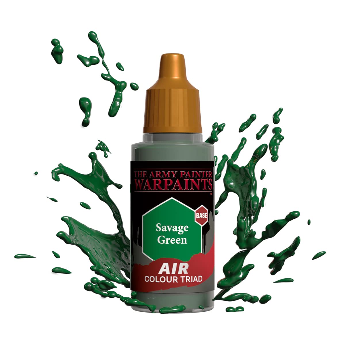 The Army Painter Warpaints Air Savage Green - Water Based Airbrush paint – Acrylic Paint and Primer for Tabletop Roleplaying, Boardgames, and Wargames Miniature Model Painting