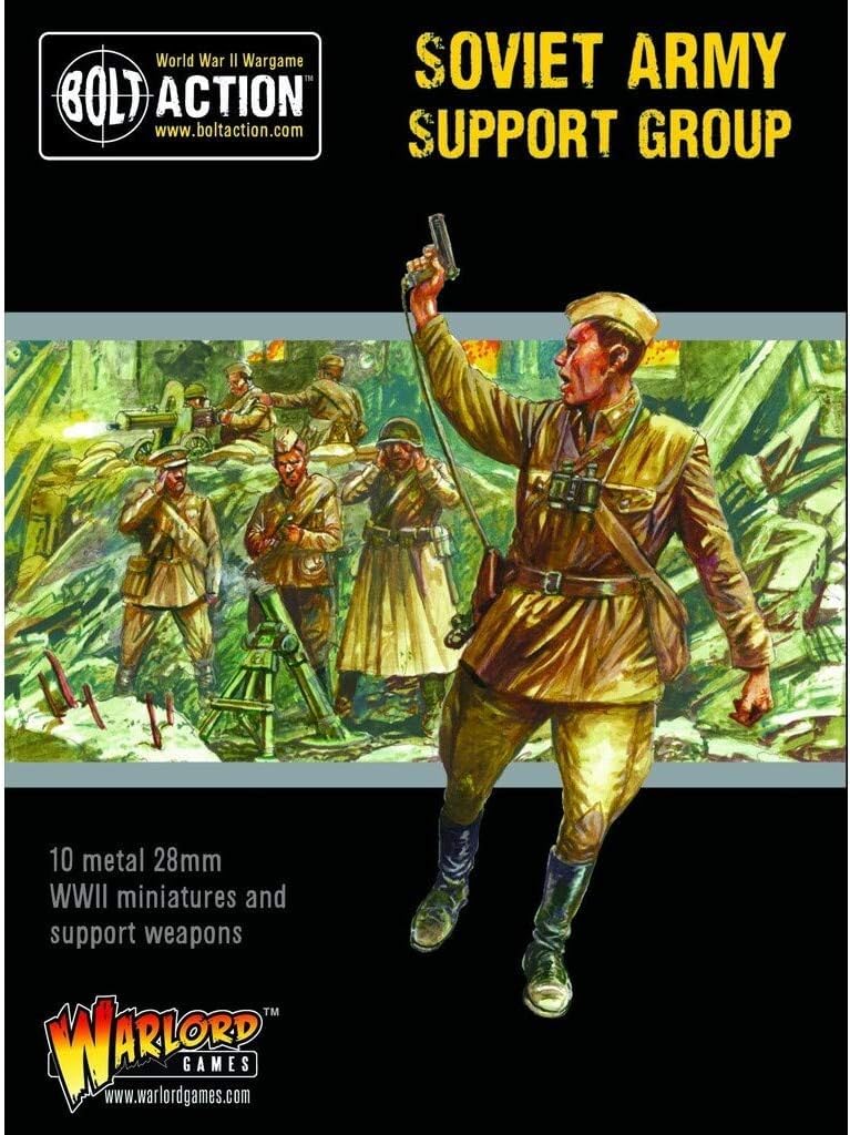 Warlord Games Soviet Army Support Group - 28mm Scale Metal Miniatures for Bolt Action Highly Detailed World War 2 Miniatures for Table-top Wargaming