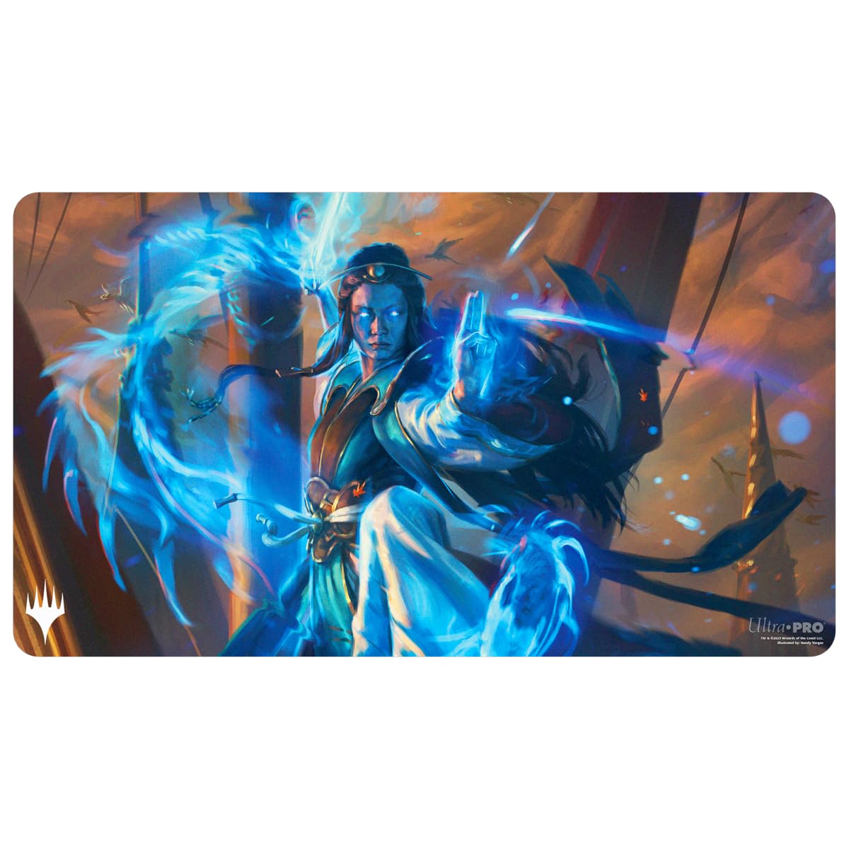 Ultra PRO - Tarkir Dragonstorm Narset, Jeskai Waymaster Playmat for Magic: The Gathering | Gaming Table Mat, Card Game Accessory, TCG Playmat, Tabletop Gaming Mat, Collectible Card Game Mat
