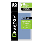 Phantom Sleeves: Lime Size 70 x 110mm: Glossy Front/Matte Back - 50 Pack - Transparent Protective Card Sleeves for Board Games & Trading Cards