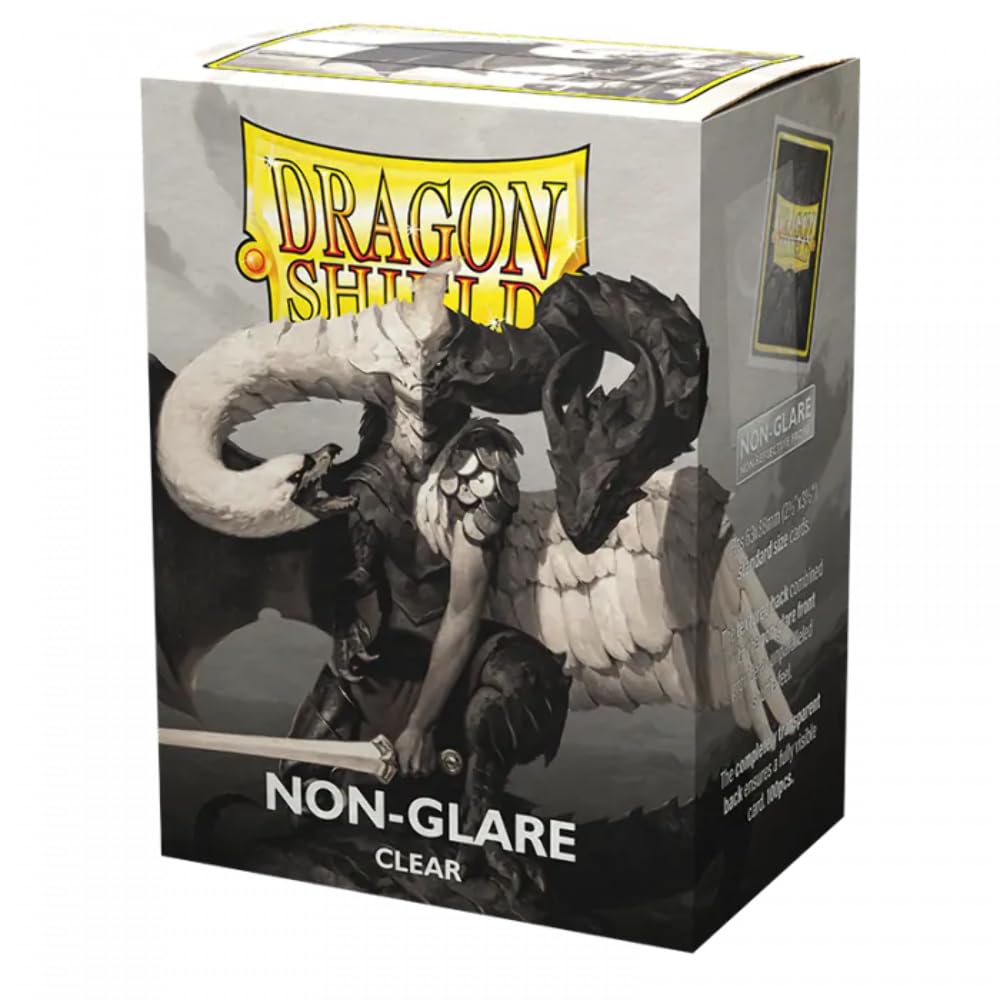 Dragon Shield | Standard Size Card Matte Sleeves | 100 CT - Non Glare Smooth & Tough Premium TCG Sleeves | Compatible with Pokemon, Flesh & Blood, One Piece & Magic The Gathering | Clear
