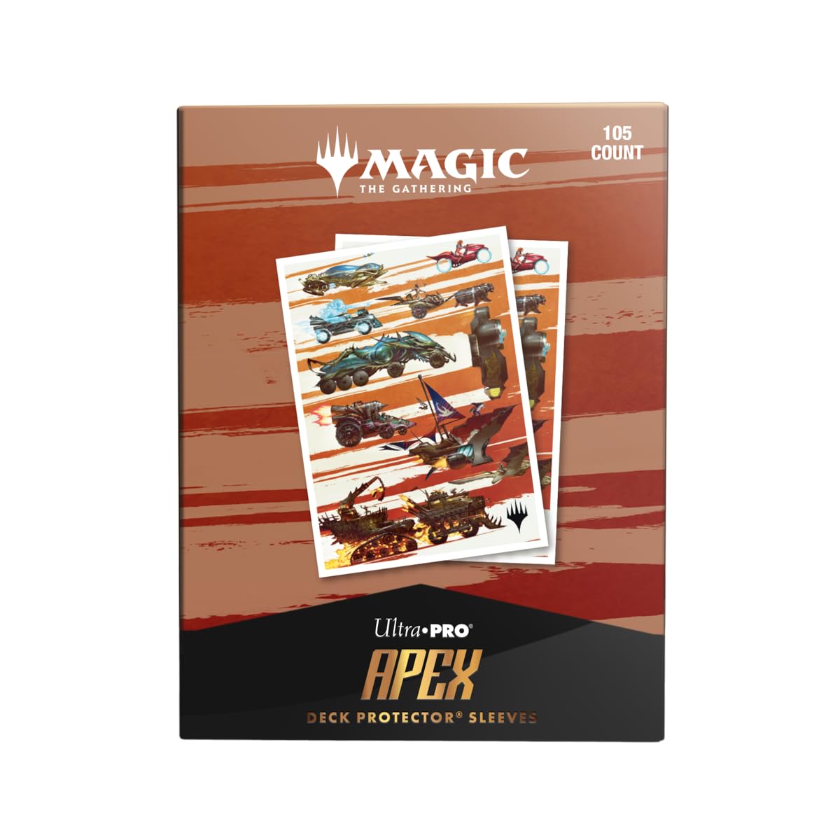 Ultra PRO - Aetherdrift Finish Line Bundle Key Art 105ct APEX™ Deck Protector Sleeves for Magic: The Gathering, Sports Cards, MTG, D&D Cards, Sized to Fit Standard Size Cards, Gaming Accessory