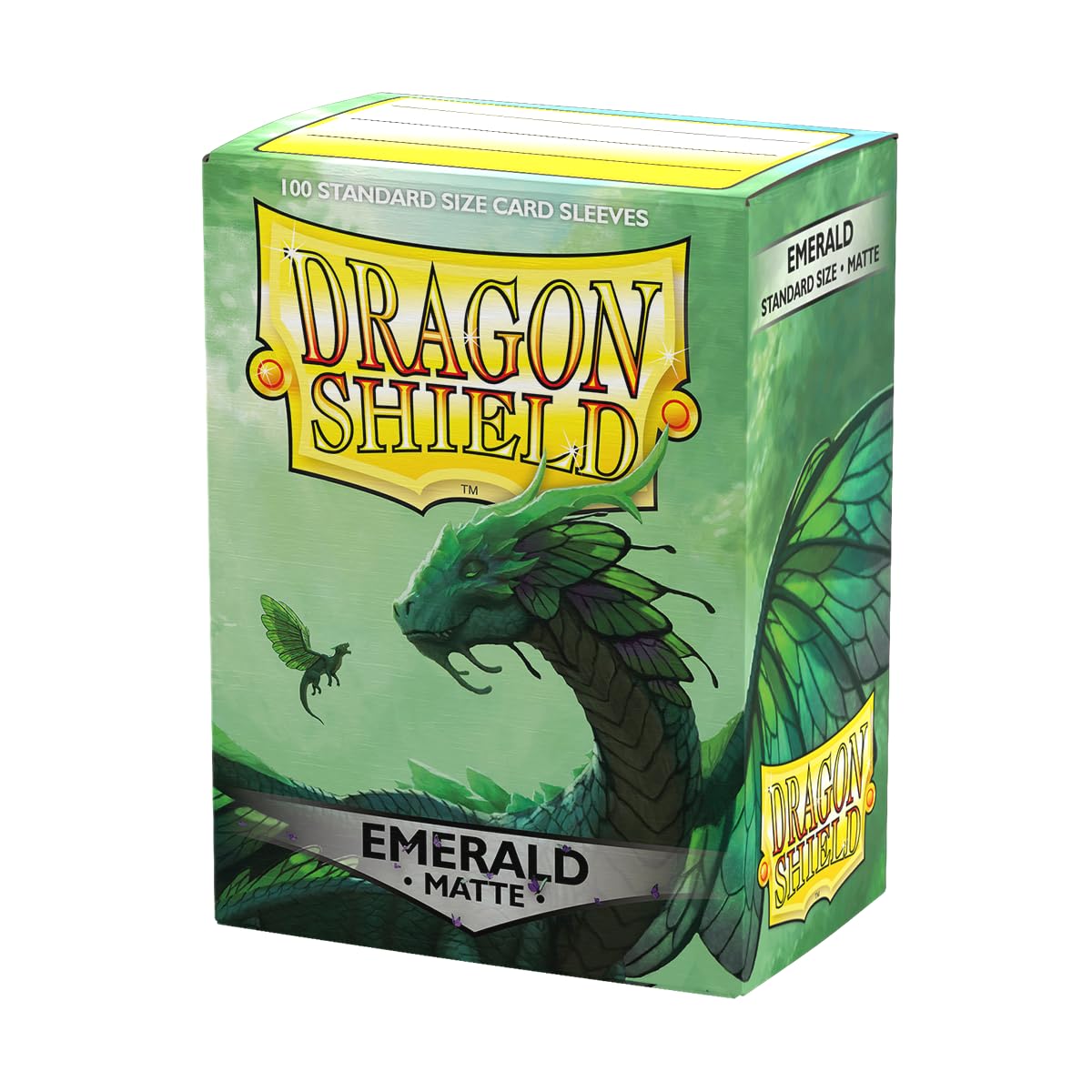 Dragon Shield | Standard Size Card Matte Sleeves | 100 CT - Smooth & Tough Premium TCG Sleeves | Compatible with Pokemon, Flesh & Blood, One Piece & Magic The Gathering | Emerald