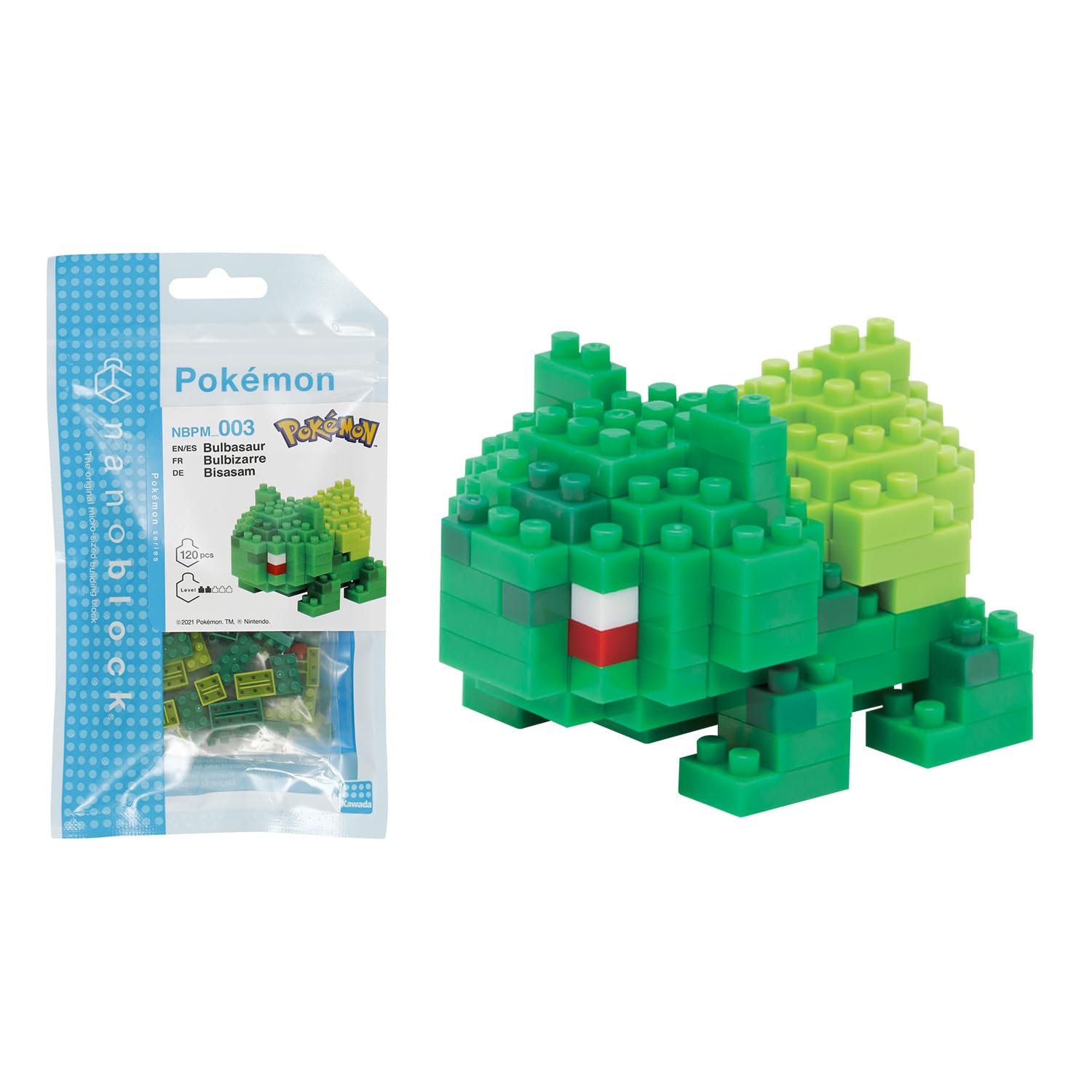 Nanoblock - Pokémon - Bulbasaur, Pokémon Series Building Kit