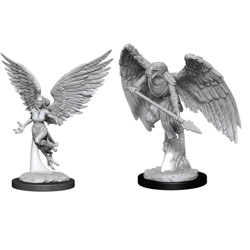 D&D: Nolzur's Marvelous Minis: Harpy & Arakocra W11 (Unpainted)