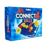 Fanroll Connect 4 Rolls Dice Game, A Dice Rolling Twist on The Classic Disc Dropping Game: Checkers Meets Connect 4!