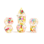 FanRoll 16mm Resin Poly DND Dice Set: Fruit Dice, Role Playing Game Dice for Dungeons and Dragons