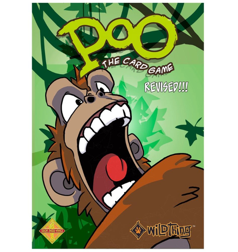Wildfire Poo - A Fast Paced Card Game Where You Fling Poo Until One Monkey is Left Standing for 2-8 Players, Ages 8+