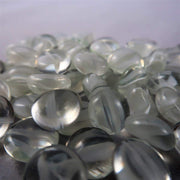 Glass Stones Tube White Catseye (20)
