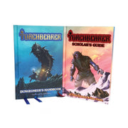 Torchbearer RPG slipcase containing Dungeoneer's Handbook and Scholar's Guide