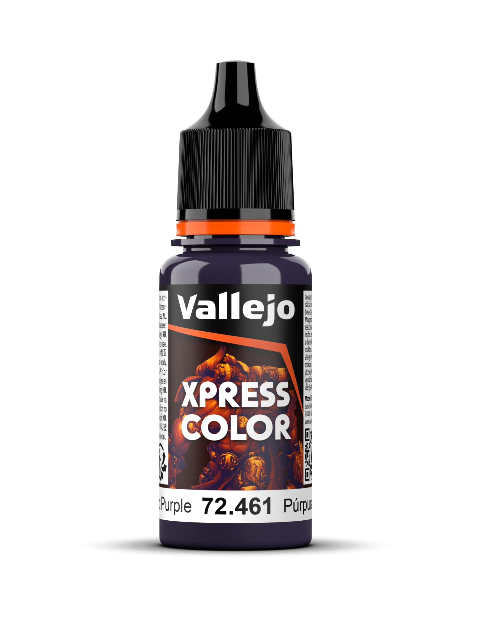 Vallejo - Xpress Color | Vampiric Purple 18 ml. (0.6 fl.oz.) | Speedy Application and Drying | Vibrant and Saturated Tones | Allows Colors to Flow Easily over the Miniature Surface