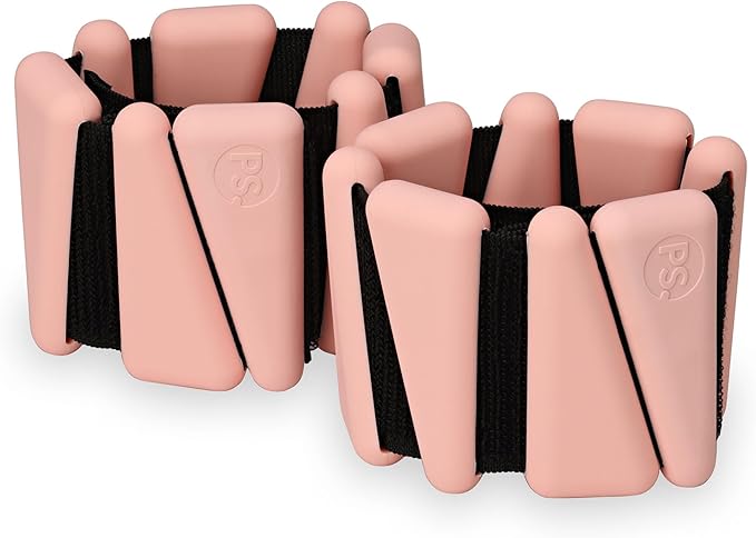 POPSUGAR Wrist and Ankle Weights, 2 x 1 lb (Coral) Wearable Weights