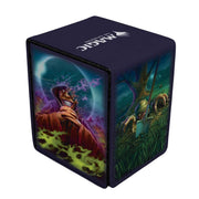 Ultra Pro - MTG Duskmourn Alcove Edge FT. Creepy Leather Set, Protect and Store 100 Double Sleeves Standard Size Cards, MTG Deck Box, Leatherette Finish, Side Loading Card and Deck Protector