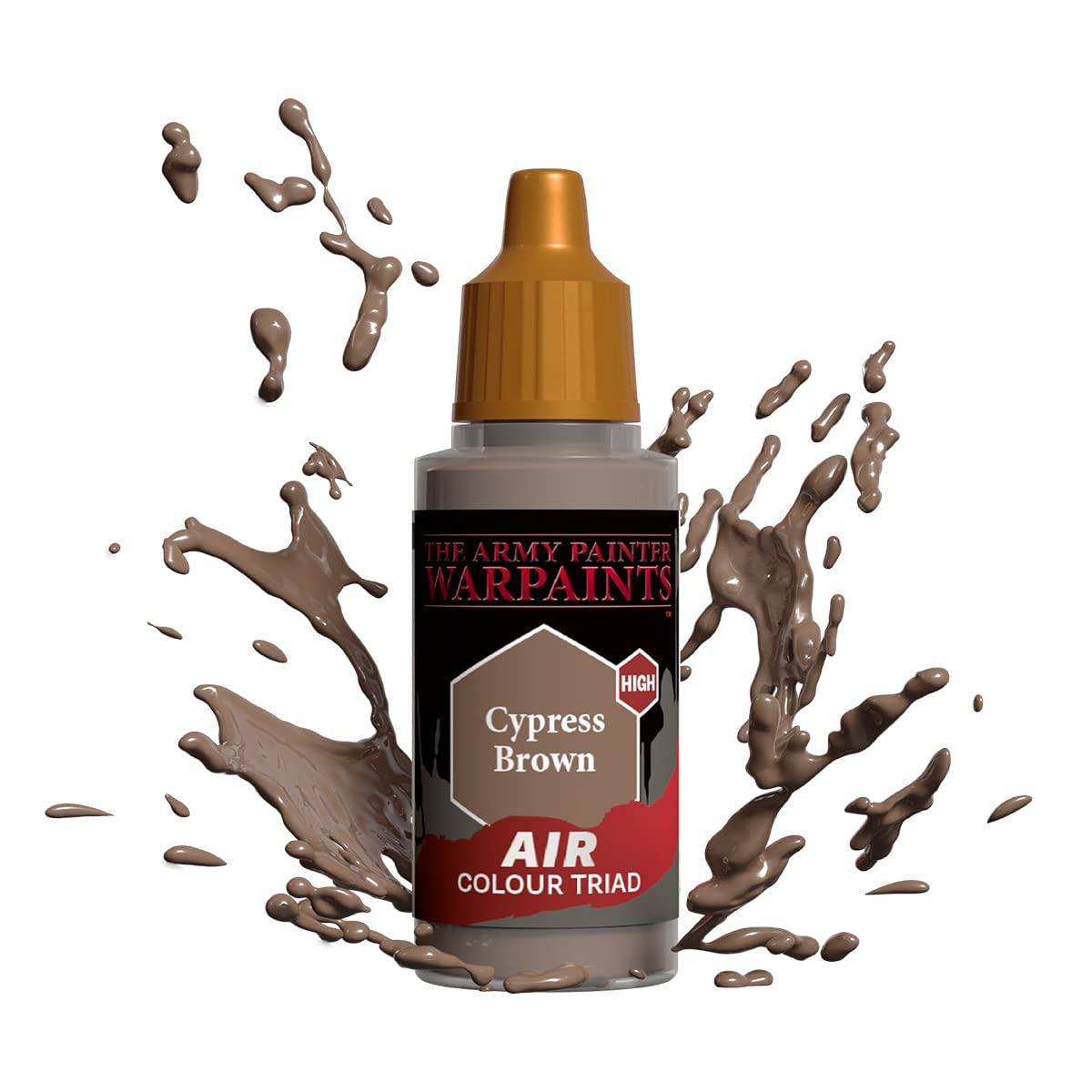 The Army Painter Warpaints Air Cypress Brown - Water Based Airbrush paint – Acrylic Paint and Primer for Tabletop Roleplaying, Boardgames, and Wargames Miniature Model Painting