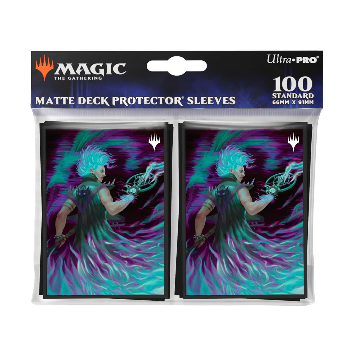 Ultra PRO - Aetherdrift Winter, Cursed Rider 100ct Deck Protector® Sleeves for Magic: The Gathering, Sports Cards, MTG, D&D Cards, Sized to Fit Standard Size Cards, Gaming Accessory