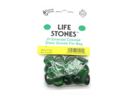 Koplow Games Emerald Glass Gaming Stones 20ct