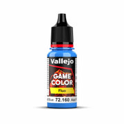 Vallejo - Game Color | Fluorescent Blue Paint | Perfect for Airbrushing and Great Adhesion to Figurines and Scale Models | 18 ml (0,58 fl.oz.)