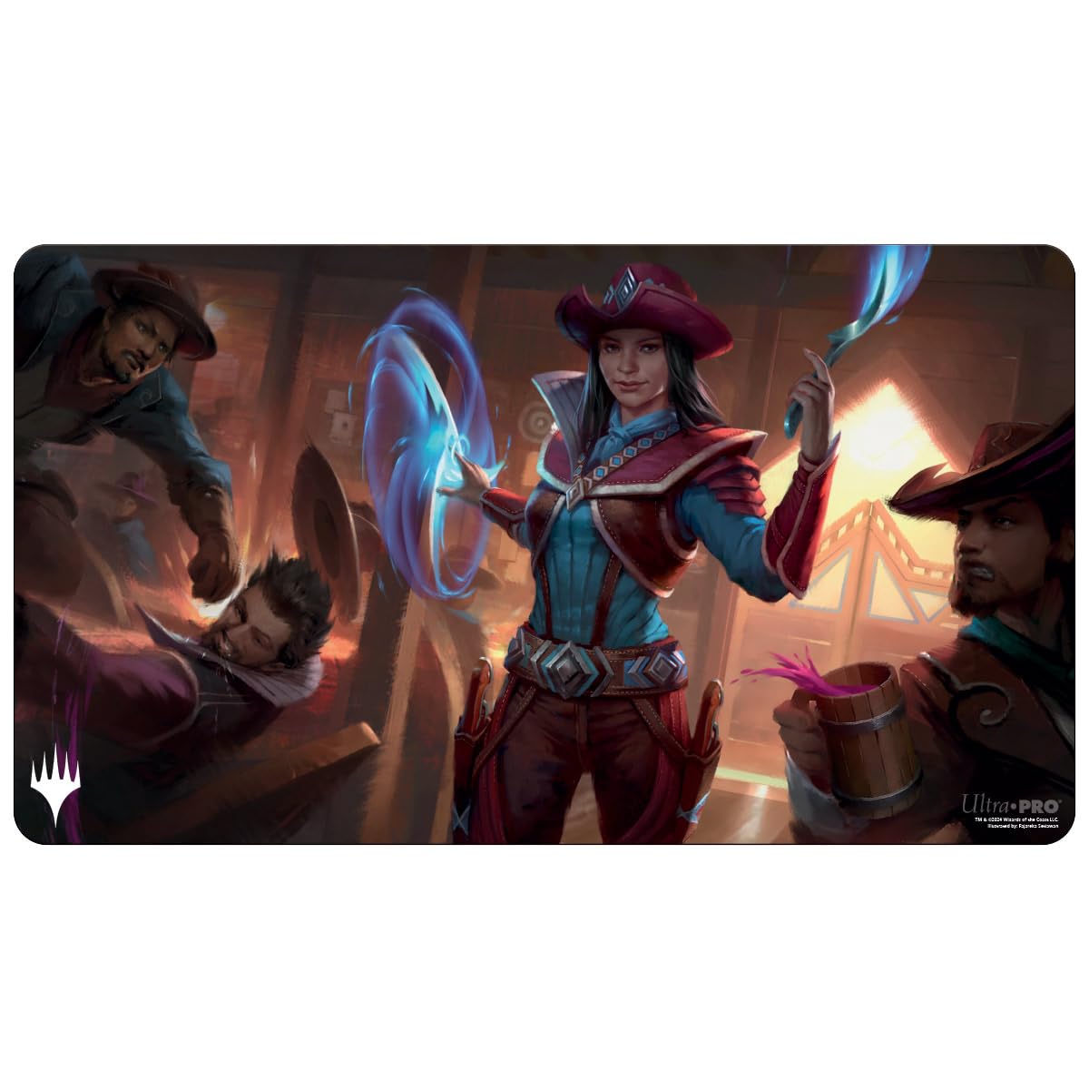 Ultra PRO - Outlaws of Thunder Junction Playmat Ft. Stella Lee for Magic: The Gathering, Limited Edition Unique Artistic Collectible Card Gaming TCG Playmat Accessory