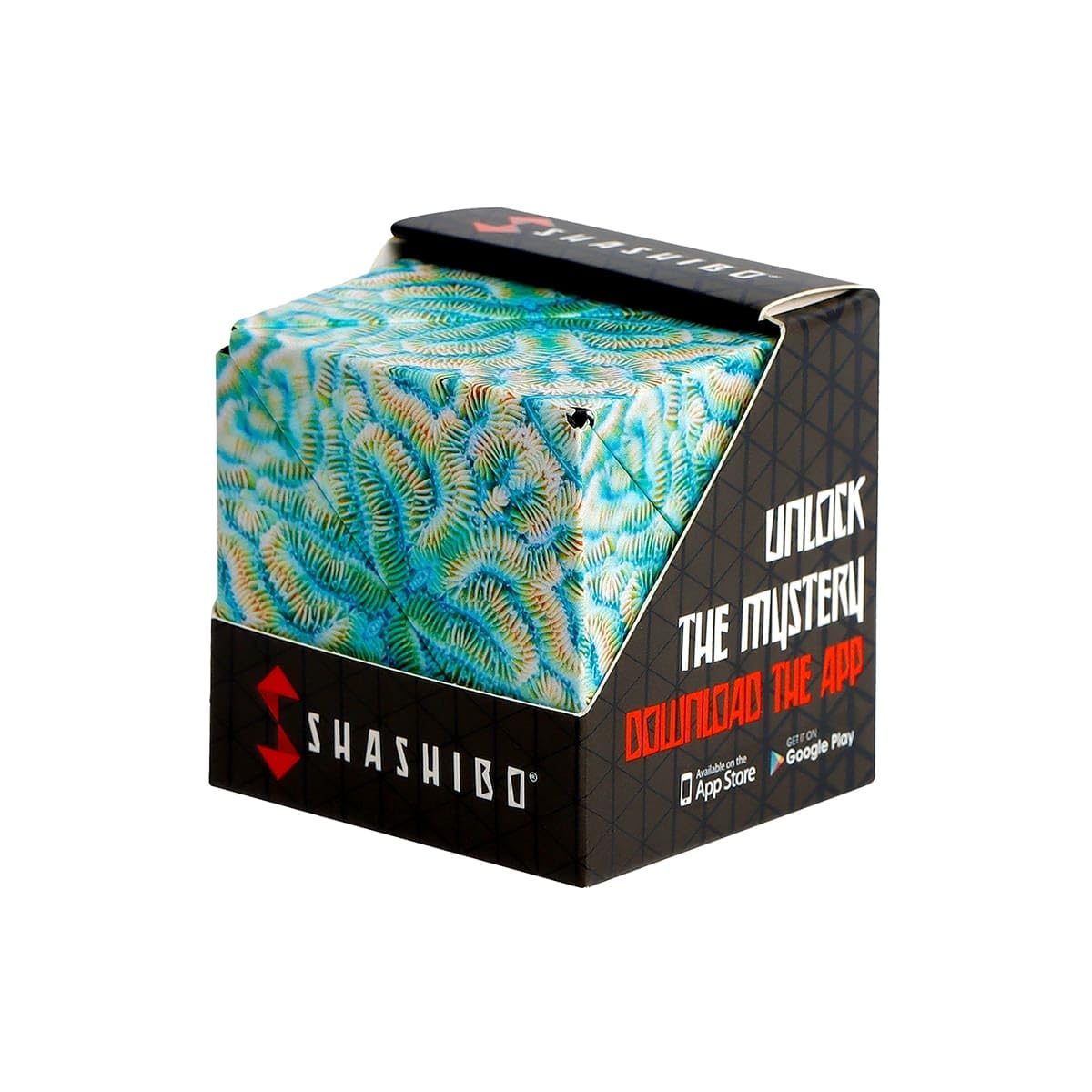 Shashibo Shape Shifting Box - STEM Fidget Toy with Ultra Strong Magnets - Sensory Puzzle Cube Transforms Into 100+ Shapes, Easter Basket Stuffers Gift for Kids, Teens, and Adults (Undersea)