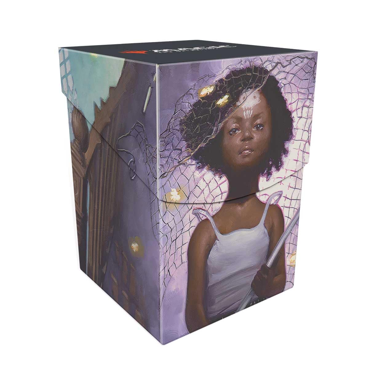 Ultra Pro - MTG Duskmourn 100+ Deck Box Commander Zimone, Mystery Unraveler for Magic: The Gathering, Protect and Store up to 100+ Double Sleeves Standard Cards for MTG, Secure Lid, Vibrant MTG Art