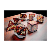 Chessex Mega-hedral Poly Set - Scarab, Blue Blood w/Gold (7)