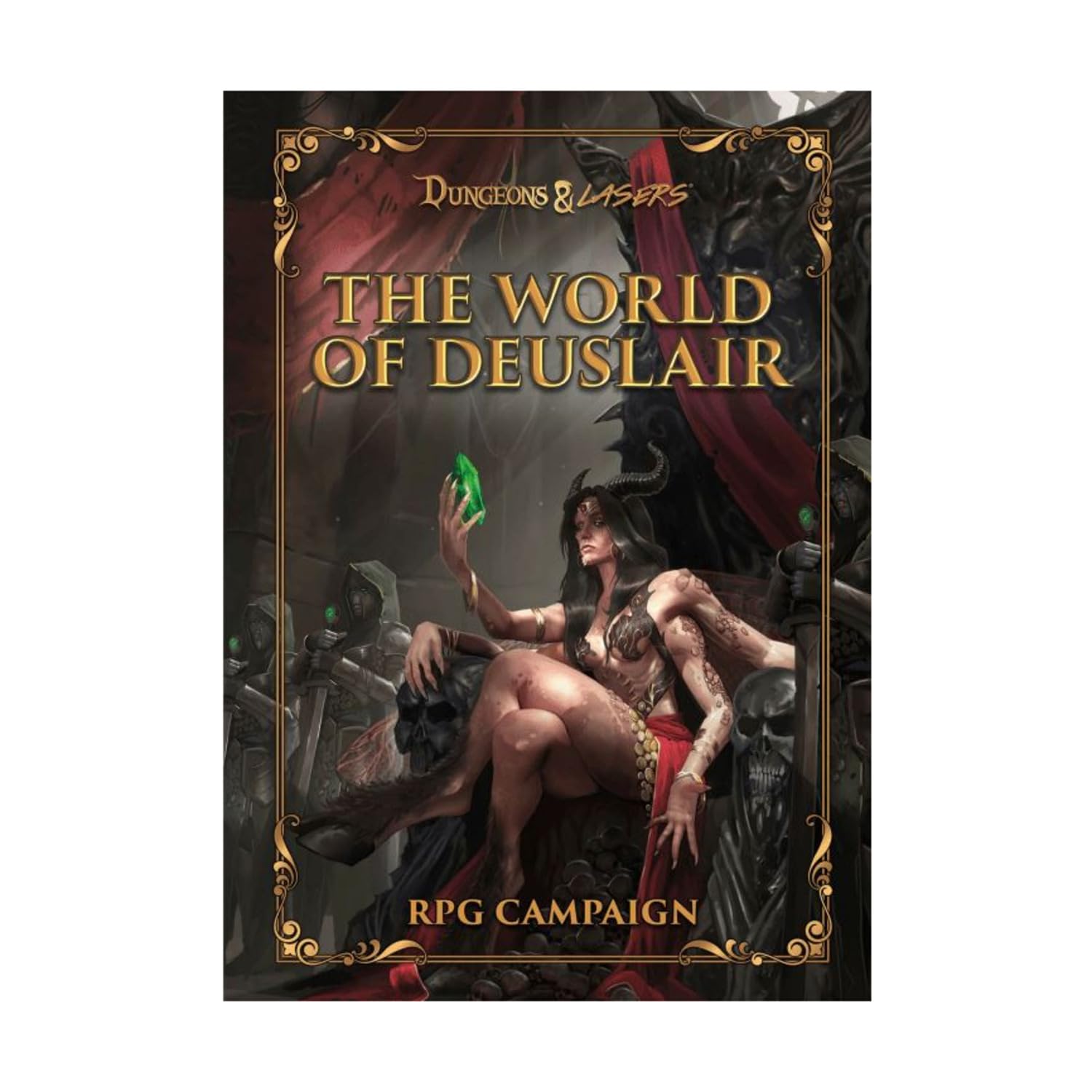 Dungeons & Lasers: The World of Deuslair RPG Campaign - 287 Page Dark Fantasy Book (Hardcover) - 10+ Unique Regions in The World - Adjust Story Length & Endings - Made by Archon Studio