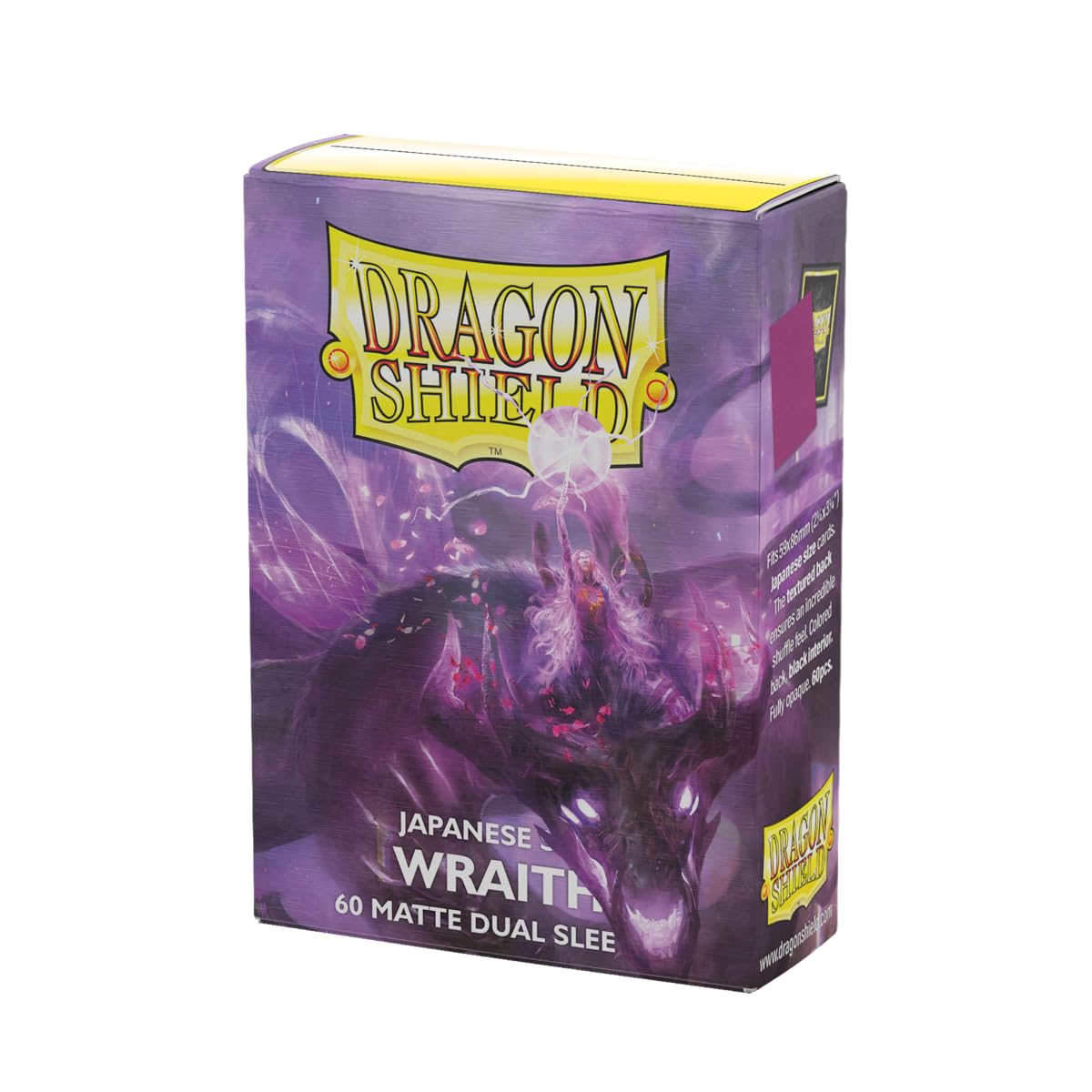 Dragon Shield - Matte Dual - Japanese Size Card Sleeves | 60 CT - Smooth & Tough - Compatible with TCGs; Yu-Gi-Oh, Naruto, Cardfight & Vanguard | Wraith