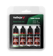 Vallejo - Green Color Set | Game Color | Contains 4 Bottles x 18 ml (0.60 fl.oz.)