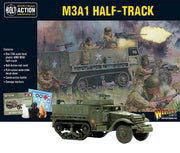 Warlord Games US Army M3A1 Half-Track 1:56 / 28mm Plastic Scale Model for Bolt Action Highly Detailed World War 2 Miniatures