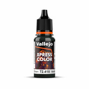 Vallejo - Xpress Color | Lizard Green 18 ml. (0.6 fl.oz.) | Speedy Application and Drying | Vibrant and Saturated Tones | Allows Colors to Flow Easily over the Miniature Surface