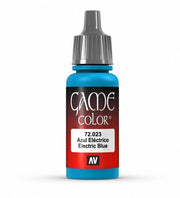 Vallejo Game Color Electric Blue Paint, 18ml
