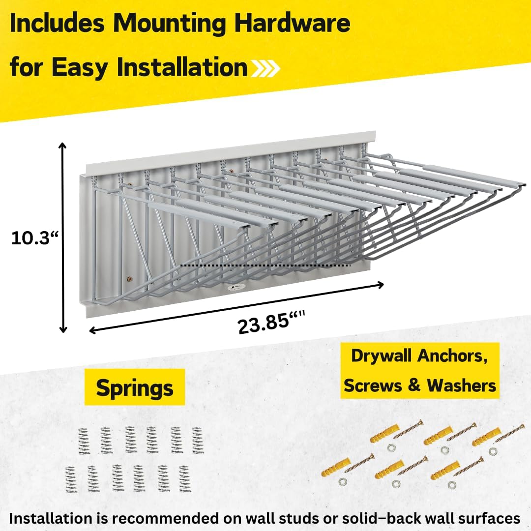 Blueprint Pivot Wall Rack, Grey