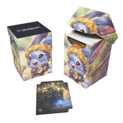Ultra Pro - Bloomburrow 100+ Deck Box® Ms. Bumbleflower for Magic: The Gathering, Exclusive Artwork, Archival Safe, Rigid Polypropylene, Deck Divider Included