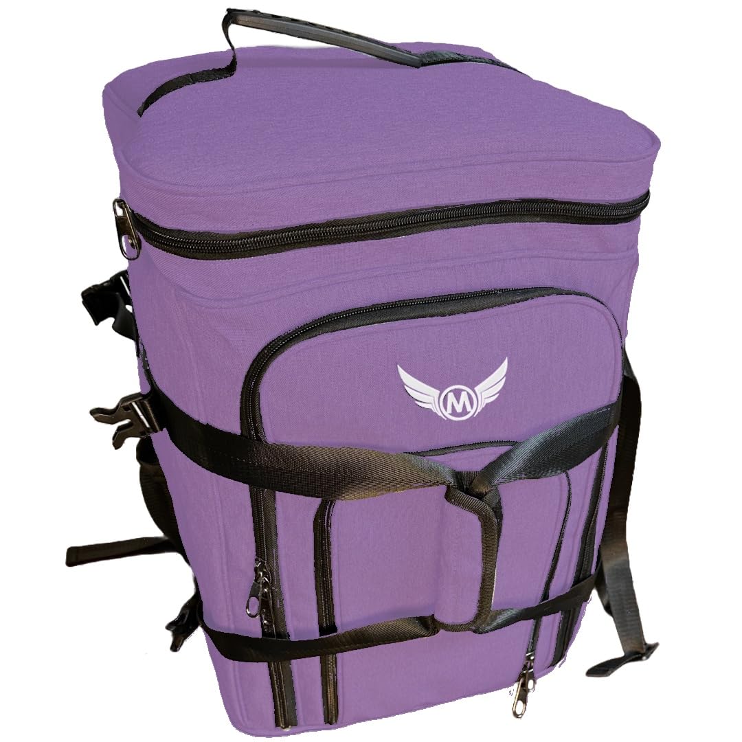 Ultimate Board Game Travel Bag – Durable Storage Case for Up to 10 Games, Water-Resistant, Adjustable Strap & Handles – Perfect for Game Nights, Conventions & Tournaments (Parent) (Purple)